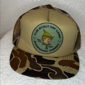 Cub Scout Day Camp Sherwood Forest Hat 1987 Snake River Council
Vintage Trucker